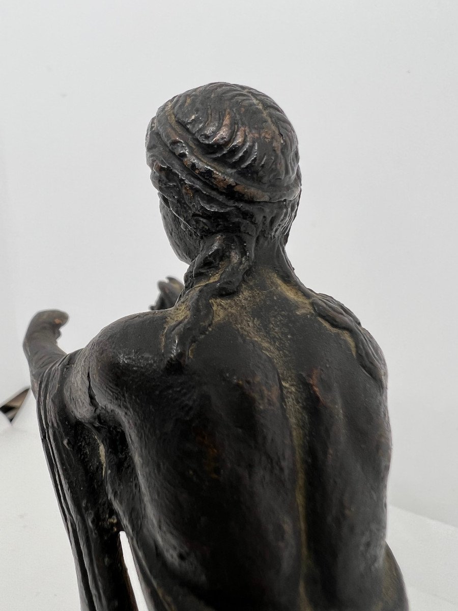 Piccola scultura in bronzo del XIX sec.-photo-3