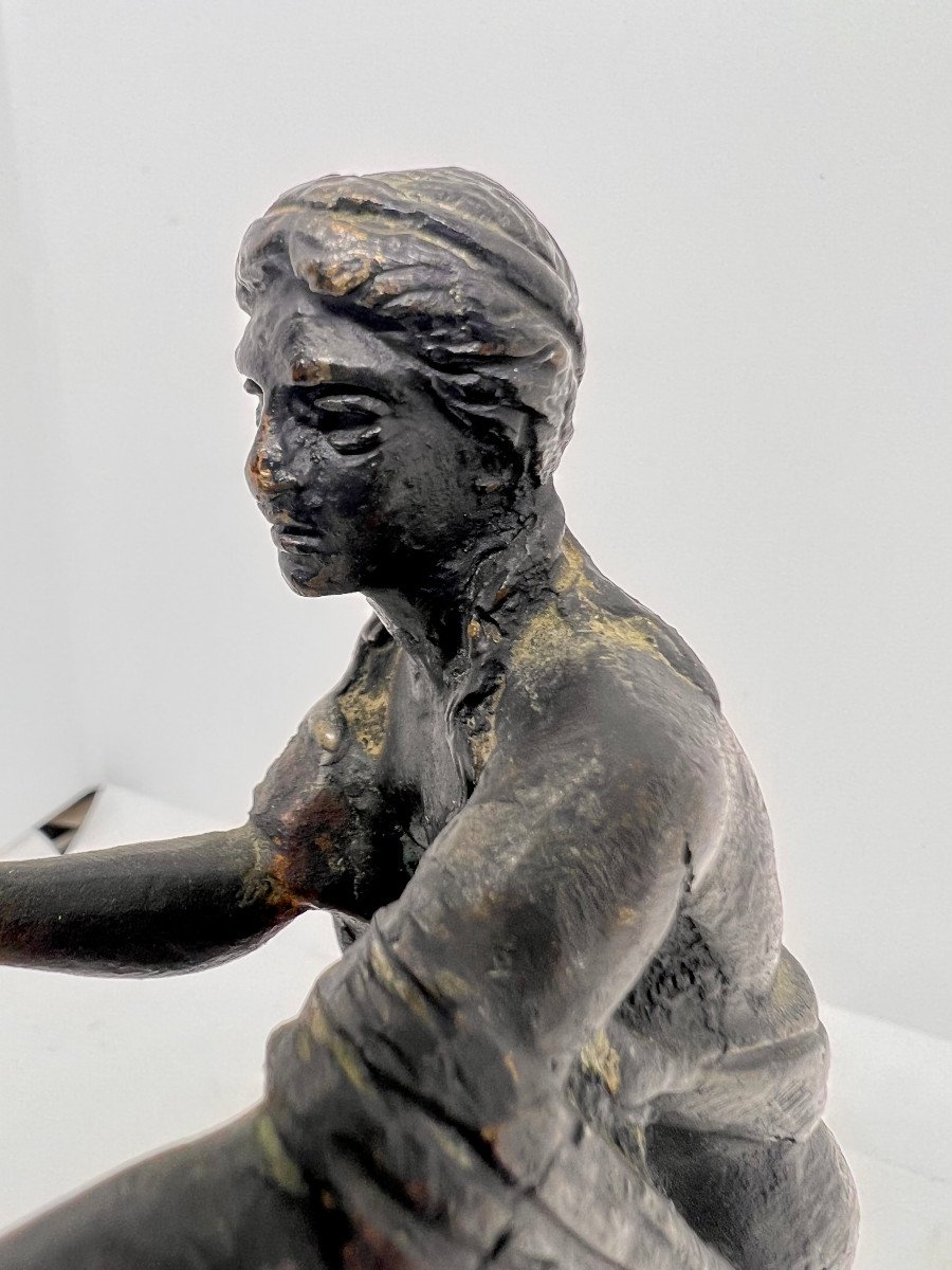Piccola scultura in bronzo del XIX sec.-photo-5