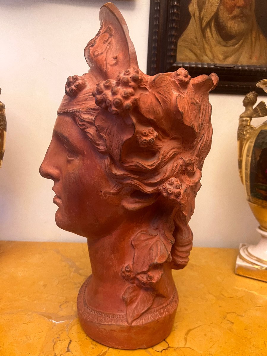 Vaso in terracotta inizio XX sec. Italia-photo-4