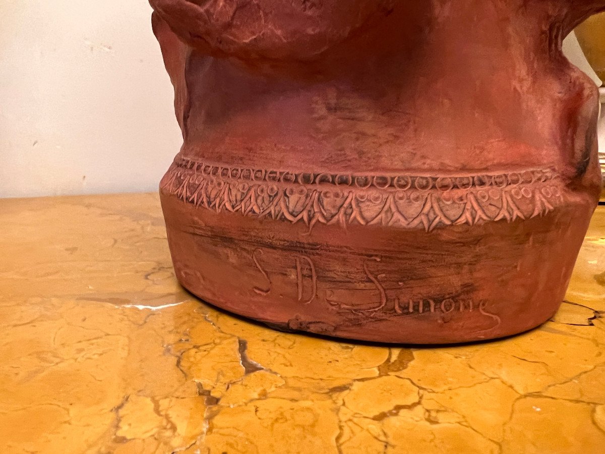 Vaso in terracotta inizio XX sec. Italia-photo-7