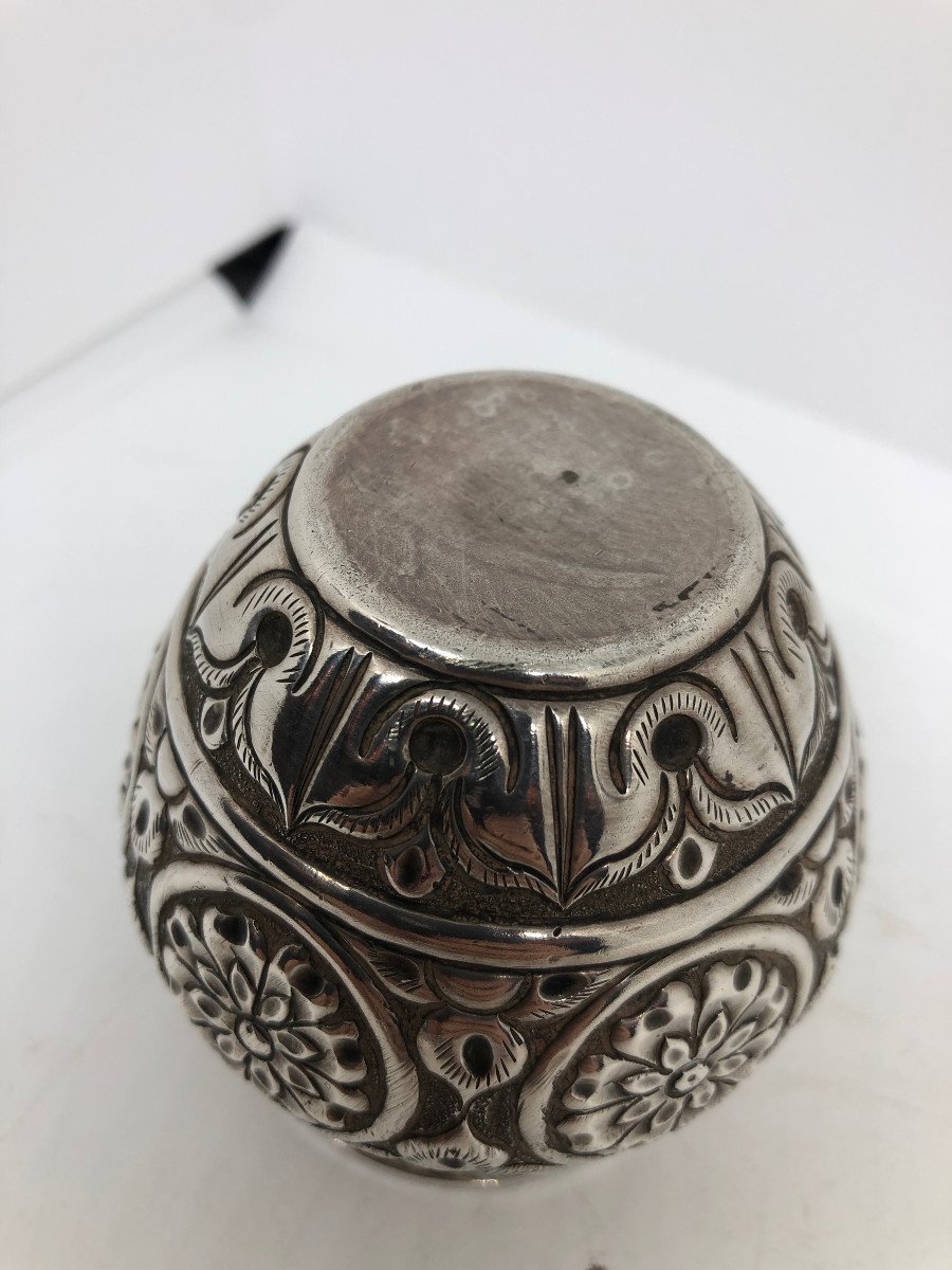Piccolo vaso in argento Medio Oriente XX sec.-photo-2