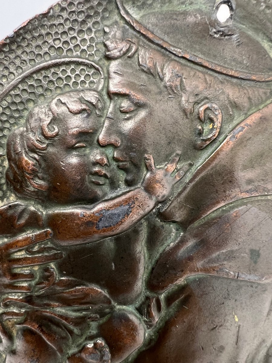 Basso rilievo in bronzo Italia XIX sec.-photo-3