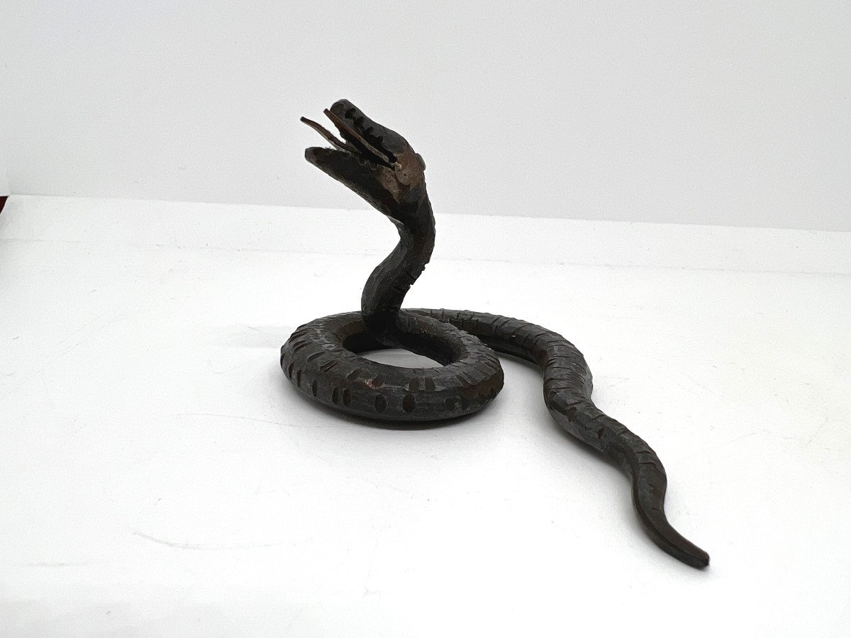 Serpente in ferro forgiato Italia XX sec -photo-2