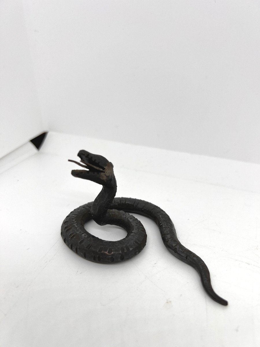 Serpente in ferro forgiato Italia XX sec -photo-4