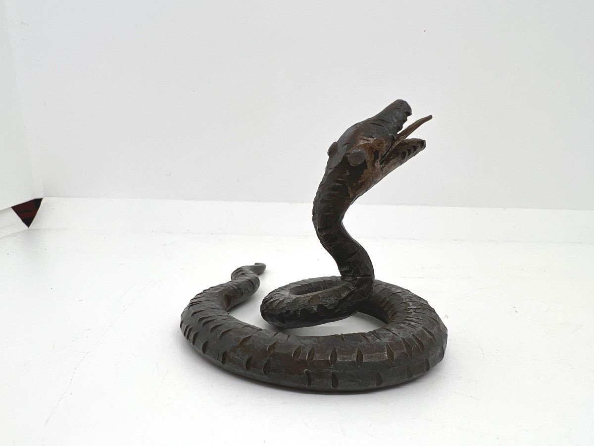 Serpente in ferro forgiato Italia XX sec -photo-1
