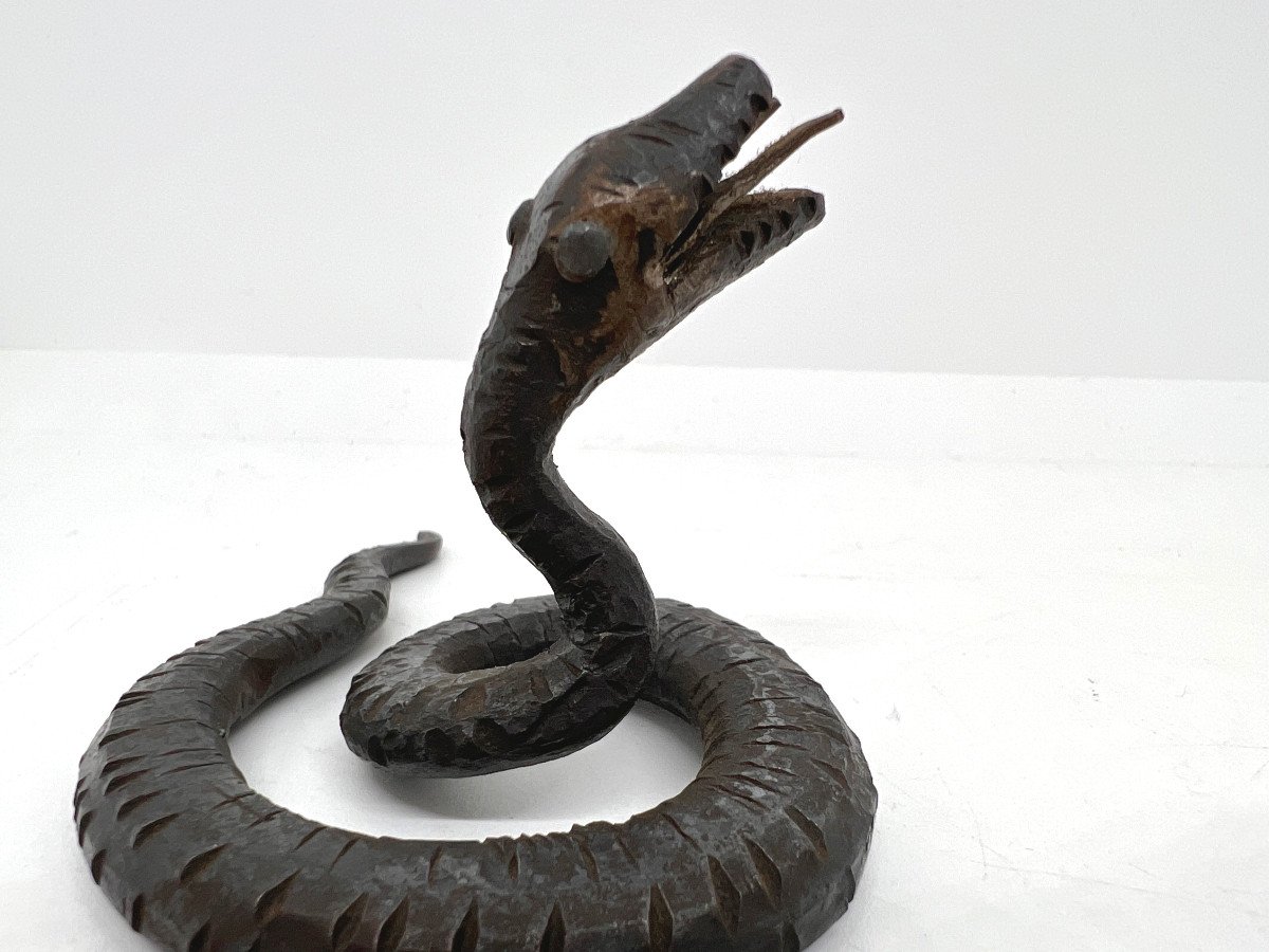 Serpente in ferro forgiato Italia XX sec -photo-2