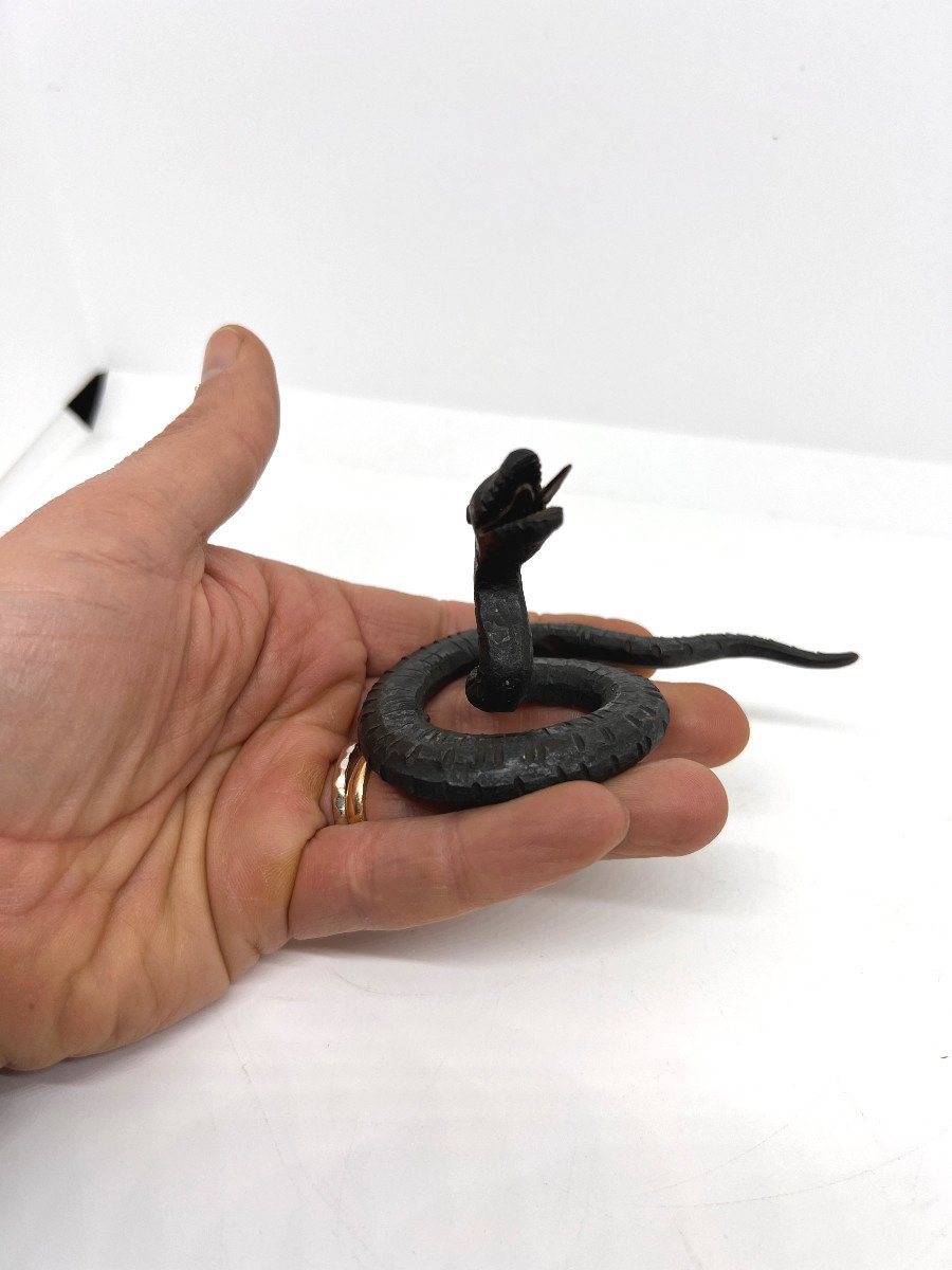 Serpente in ferro forgiato Italia XX sec -photo-4