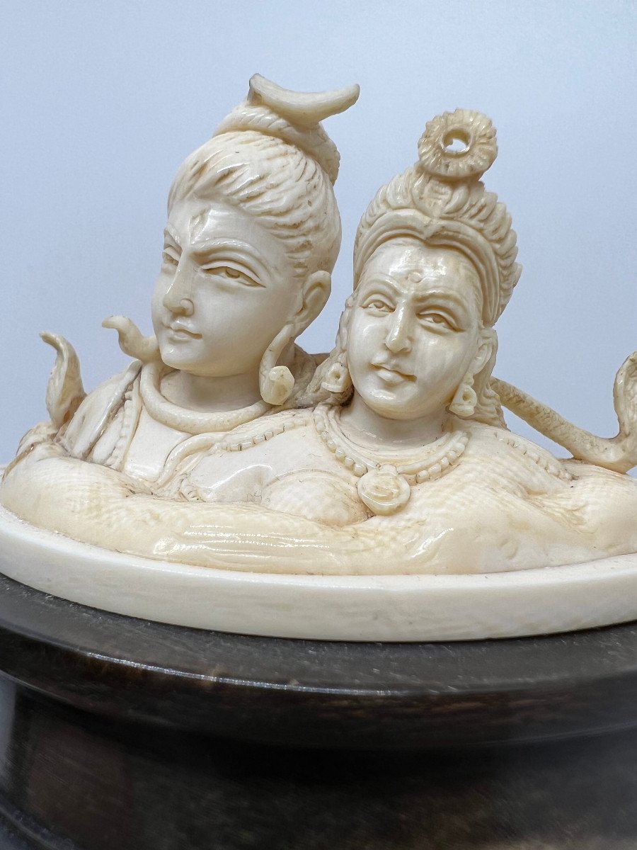 Shiva et Parvati Indie fin du XIX sec.-photo-4