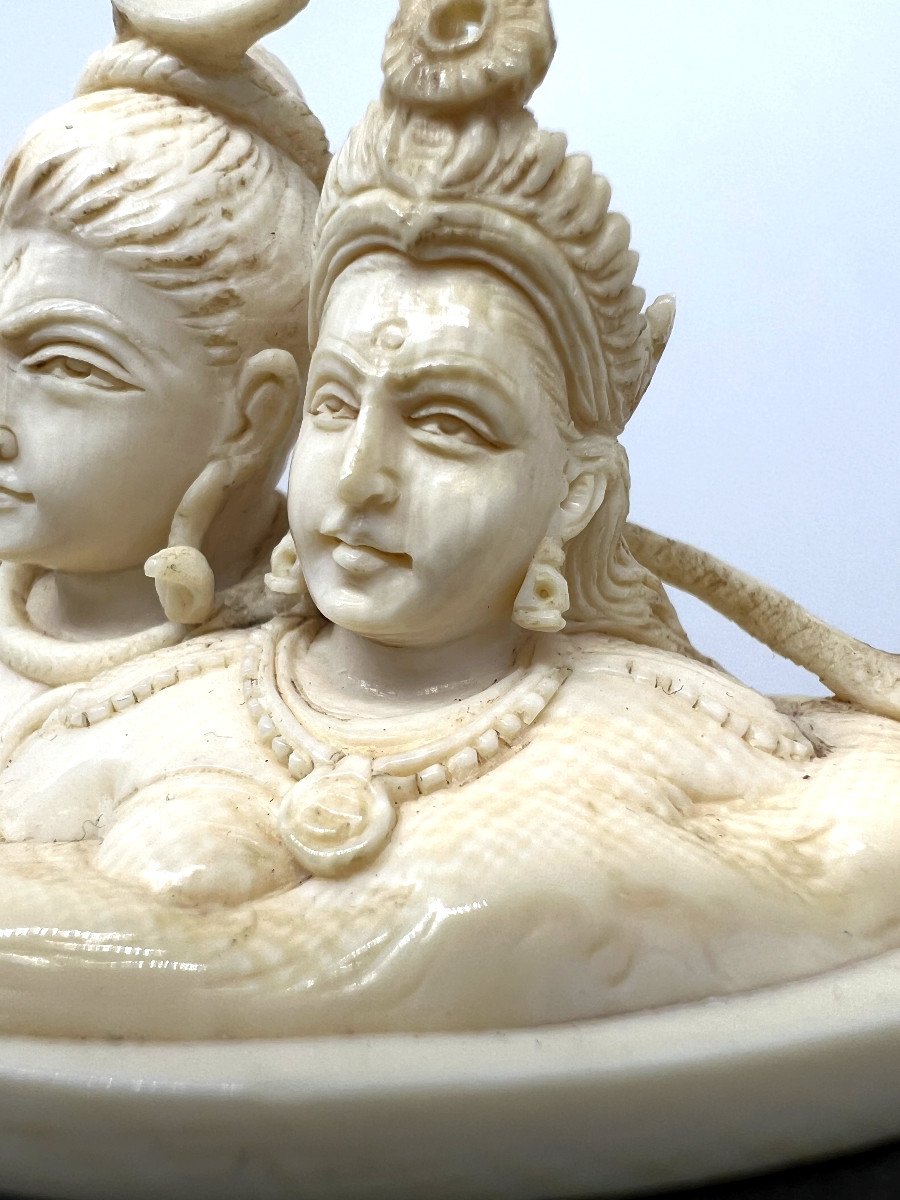 Shiva et Parvati Indie fin du XIX sec.-photo-5