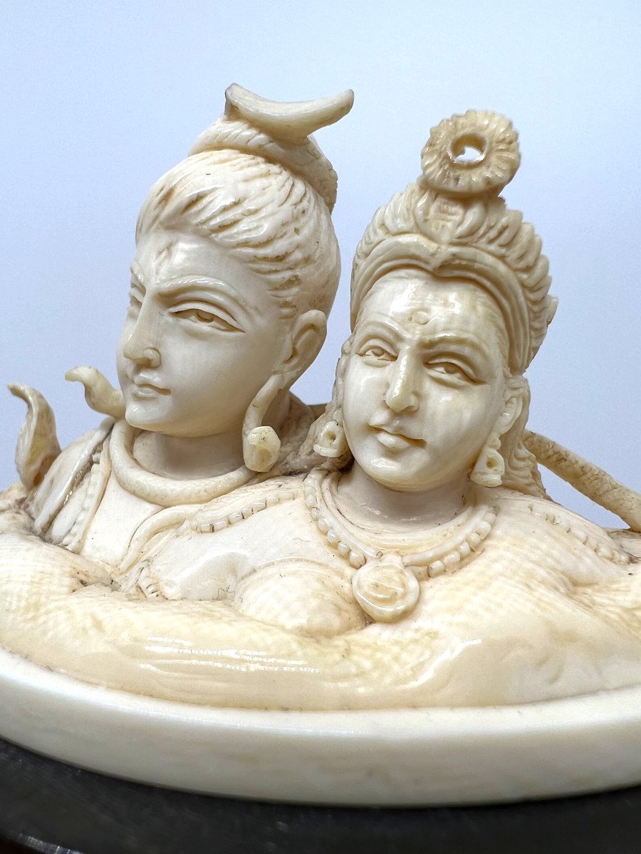 Shiva et Parvati Indie fin du XIX sec.