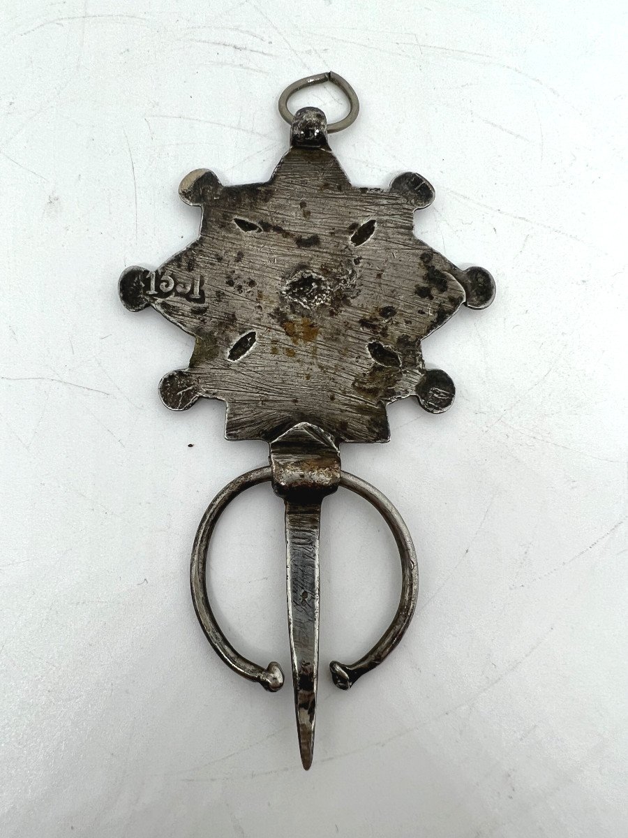 Fibula in argento Marocco fine del XIX sec.-photo-2