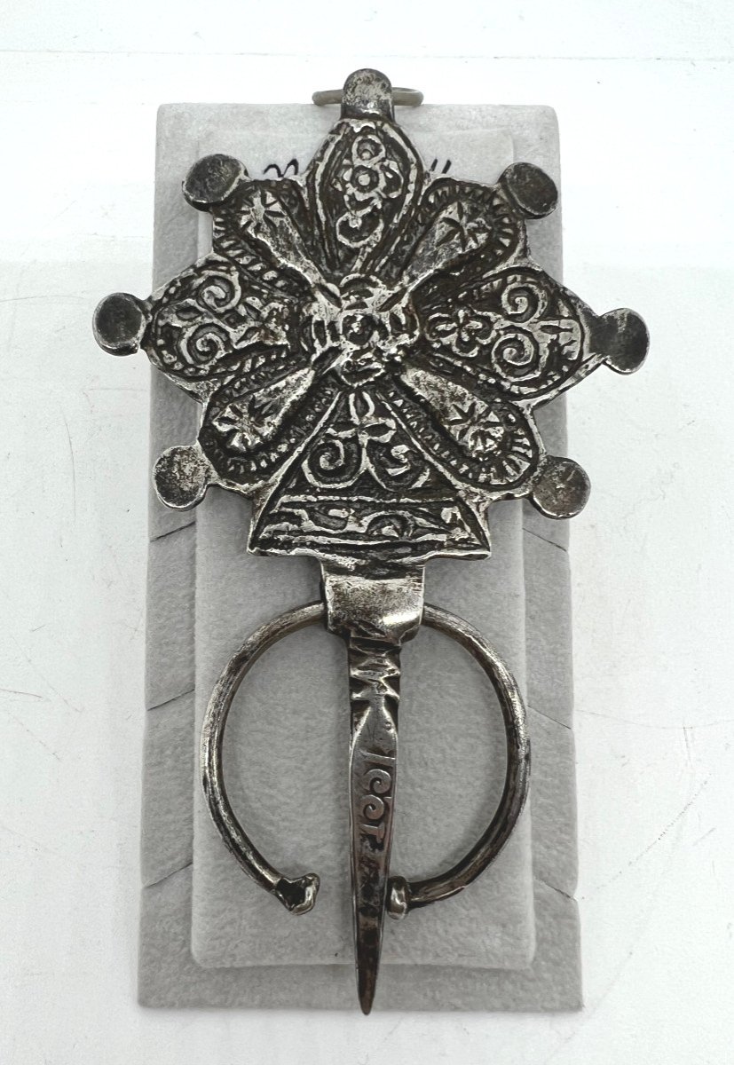 Fibula in argento Marocco fine del XIX sec.