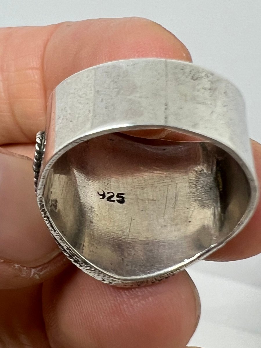 Anello in argento India XX sec.-photo-3