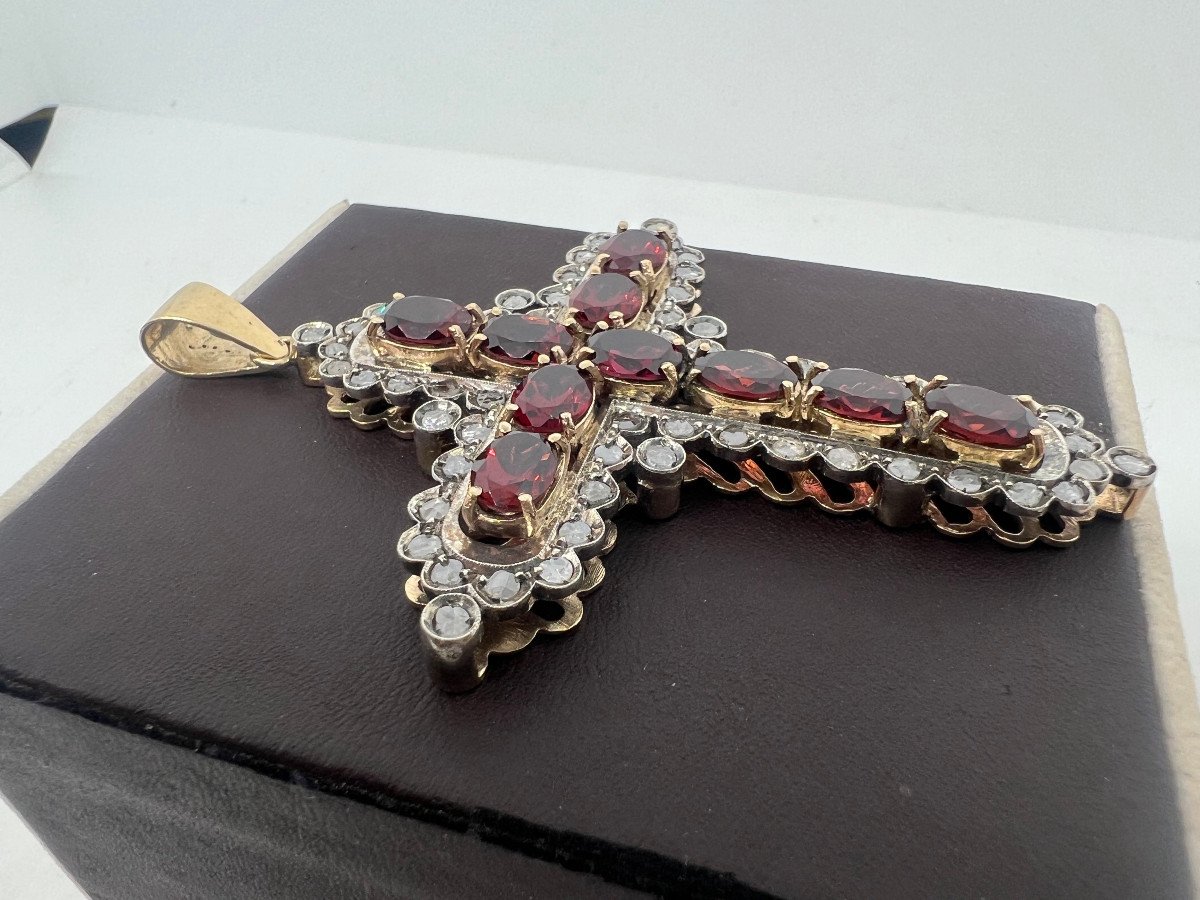 Croce in oro e argento Italia XX sec-photo-2