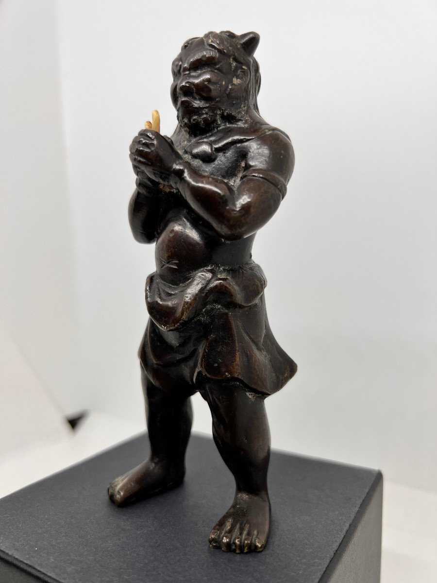 Okimono in bronzo Giappone XIX sec.-photo-2