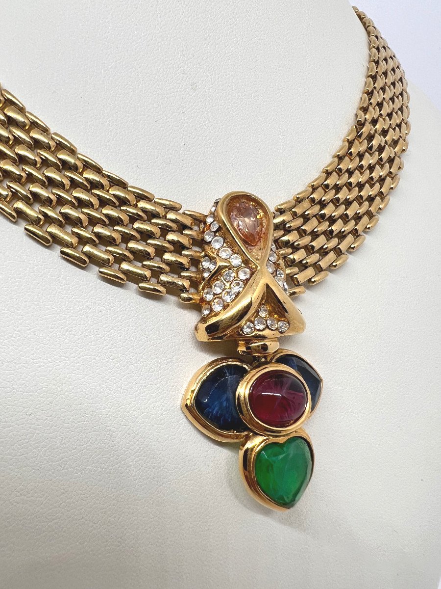 Cascio Firenze collier in metallo dorato -photo-1