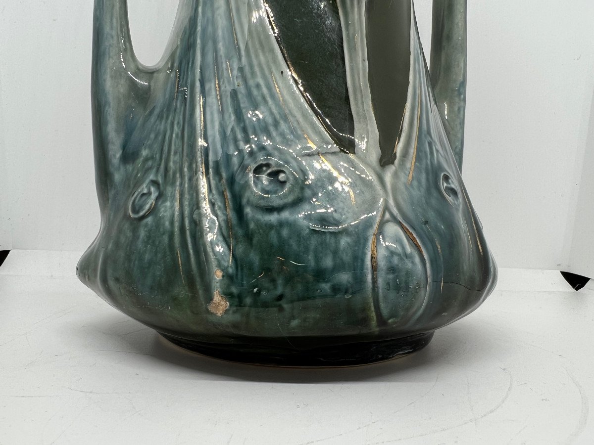 Vaso in terracotta Art Noveau-photo-3