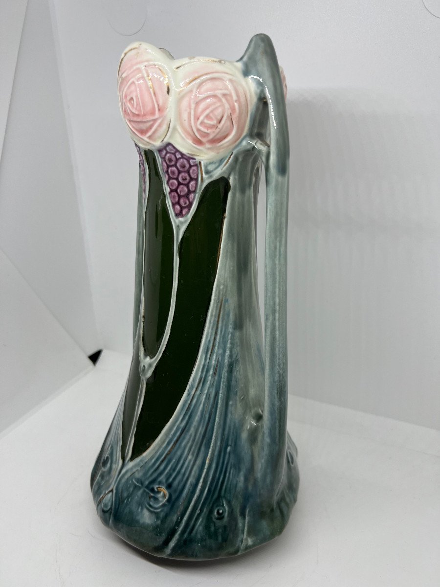 Vaso in terracotta Art Noveau-photo-5