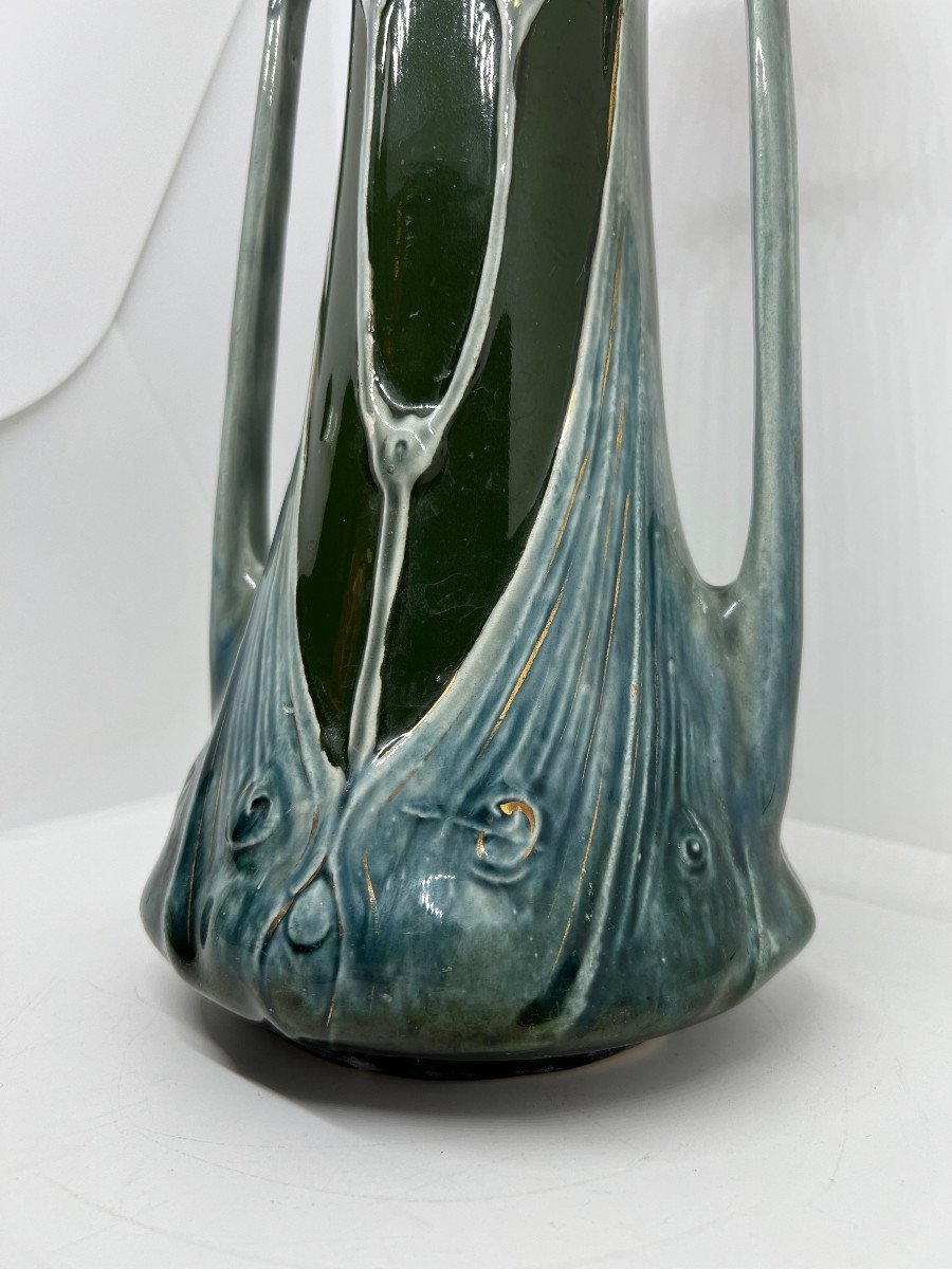 Vaso in terracotta Art Noveau-photo-6