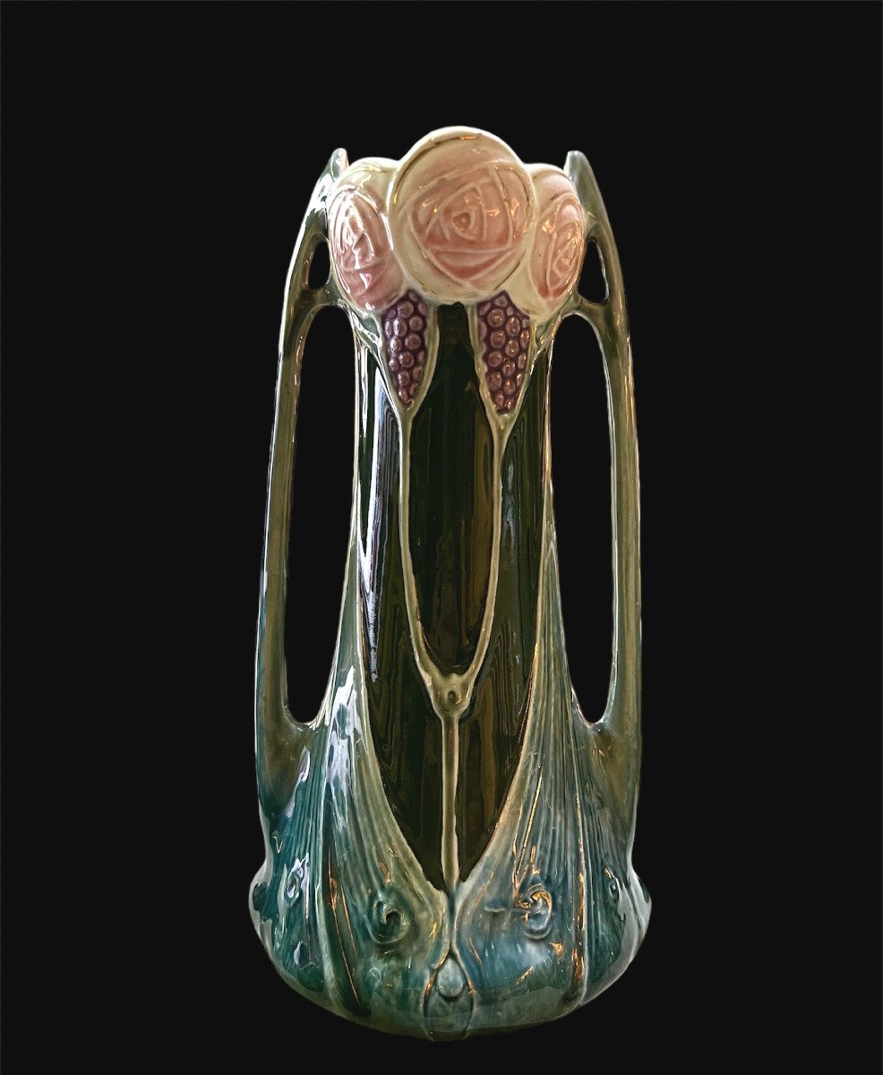 Vaso in terracotta Art Noveau