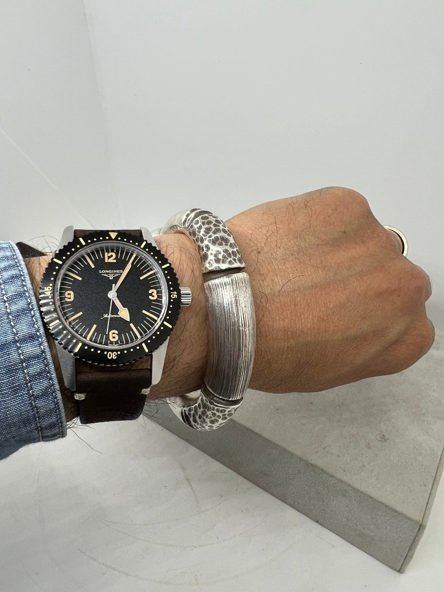 Bracciale rigido argento -photo-3