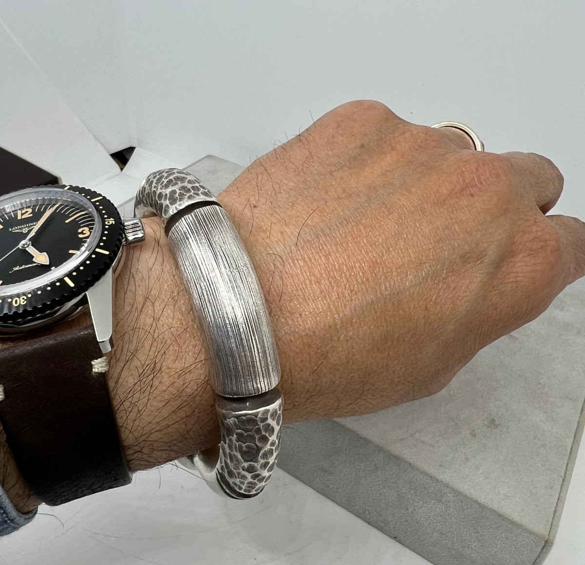 Bracciale rigido argento -photo-5