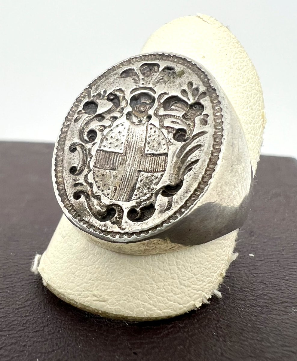 Anello sigillo in argento-photo-2