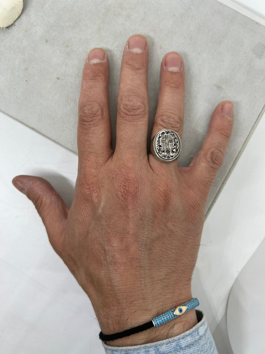 Anello sigillo in argento-photo-4