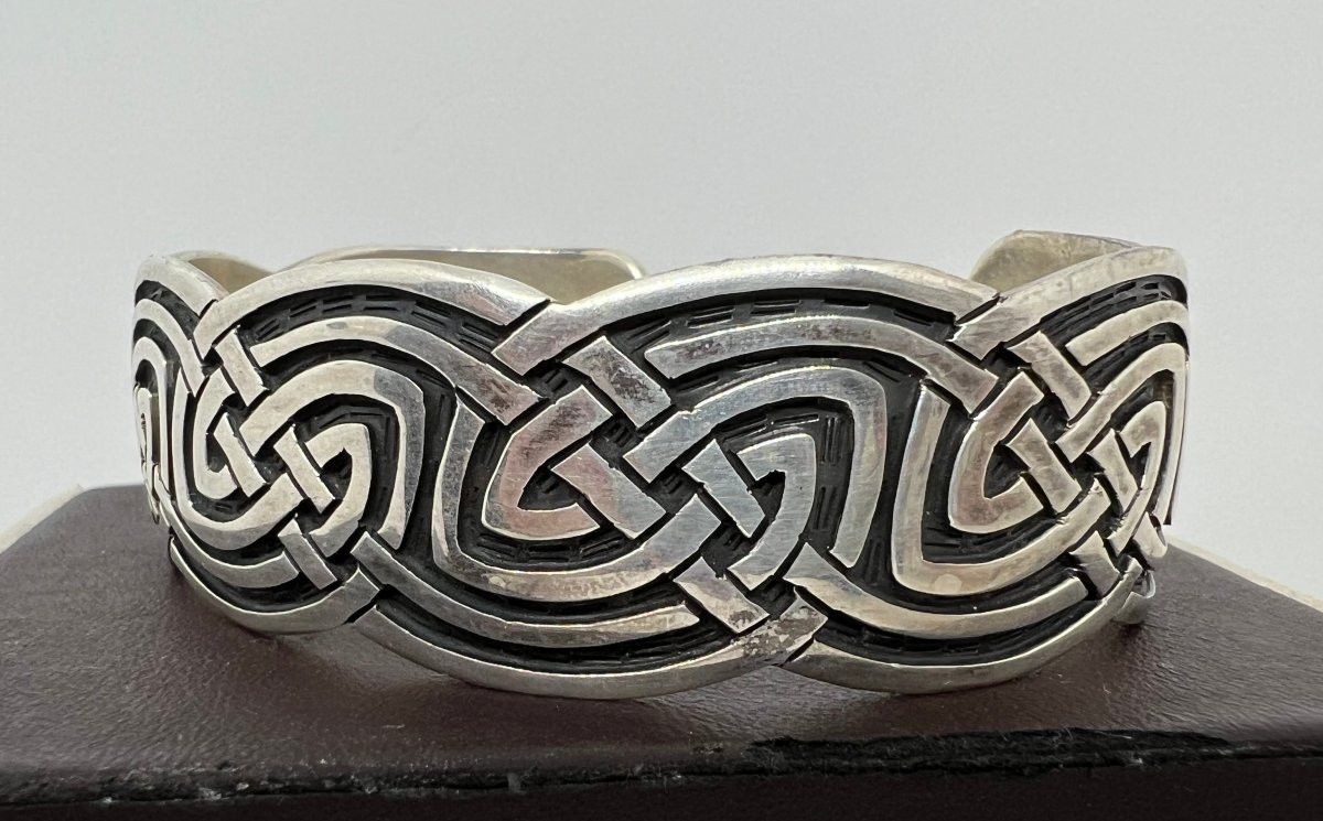 Bracciale rigido in argento -photo-4