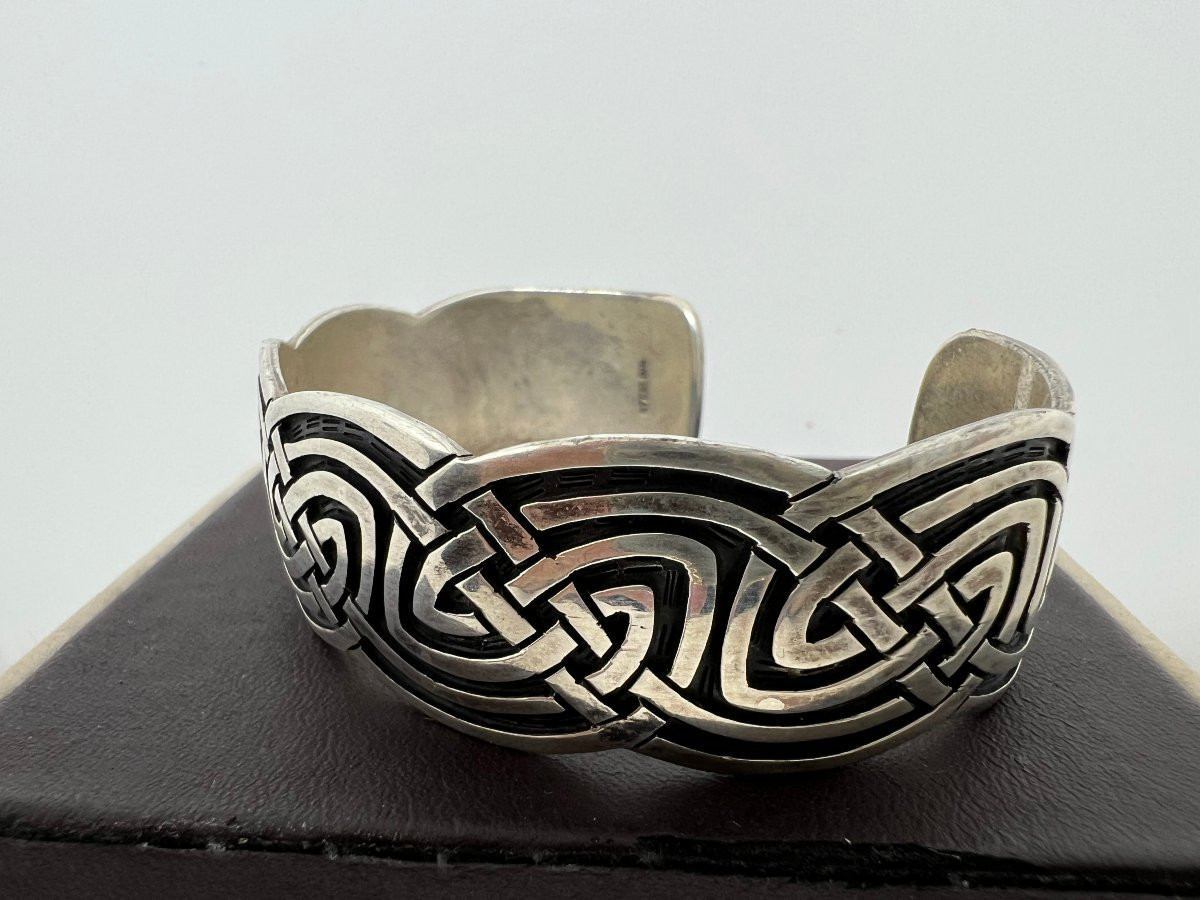 Bracciale rigido in argento -photo-3