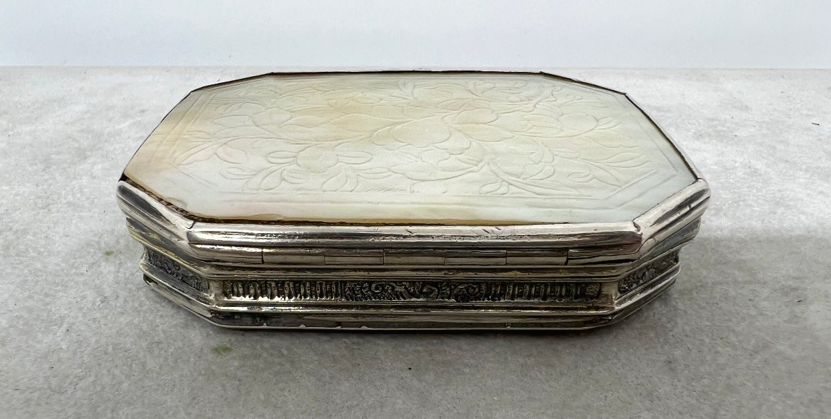 Tabacchiera in argento XVIII sec.-photo-2