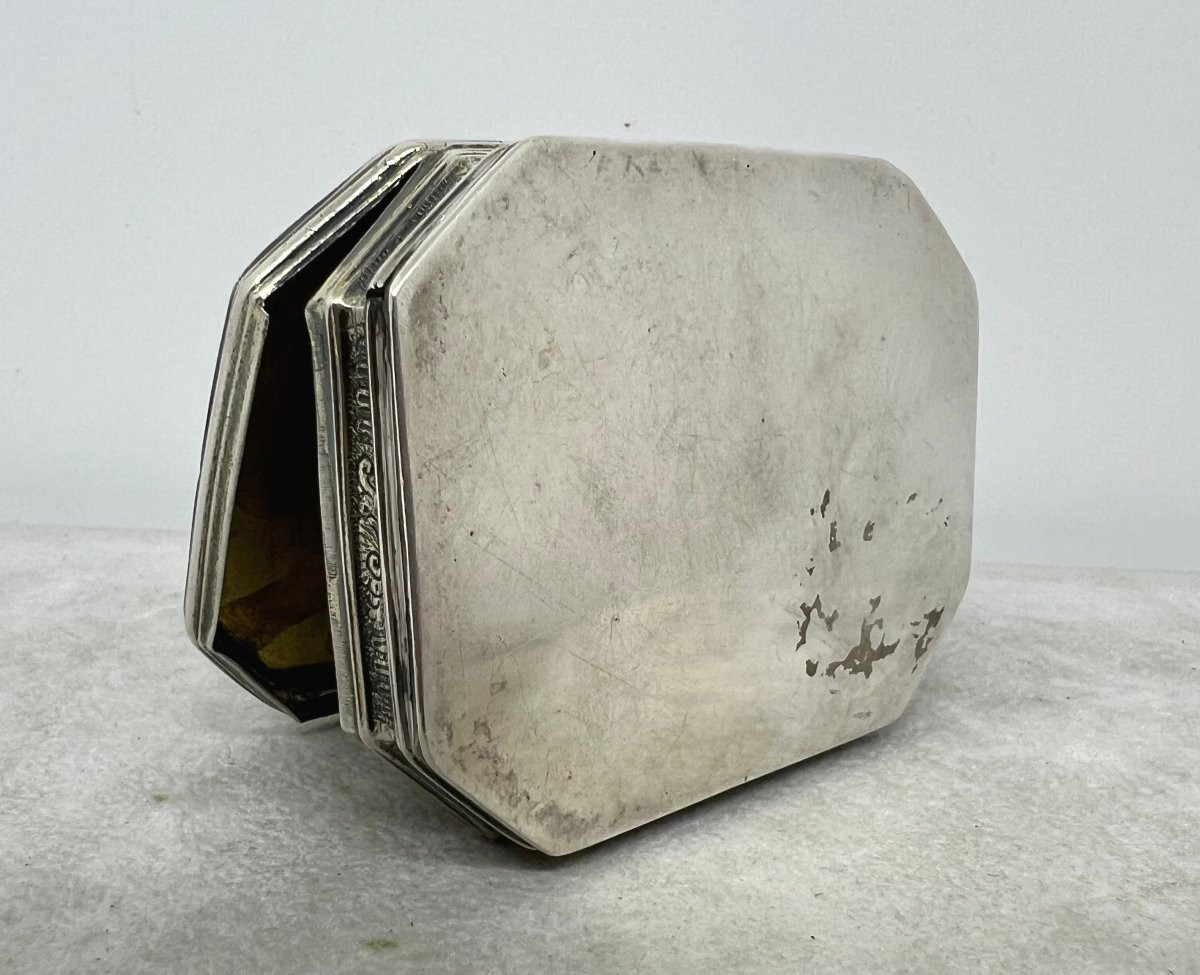 Tabacchiera in argento XVIII sec.-photo-2