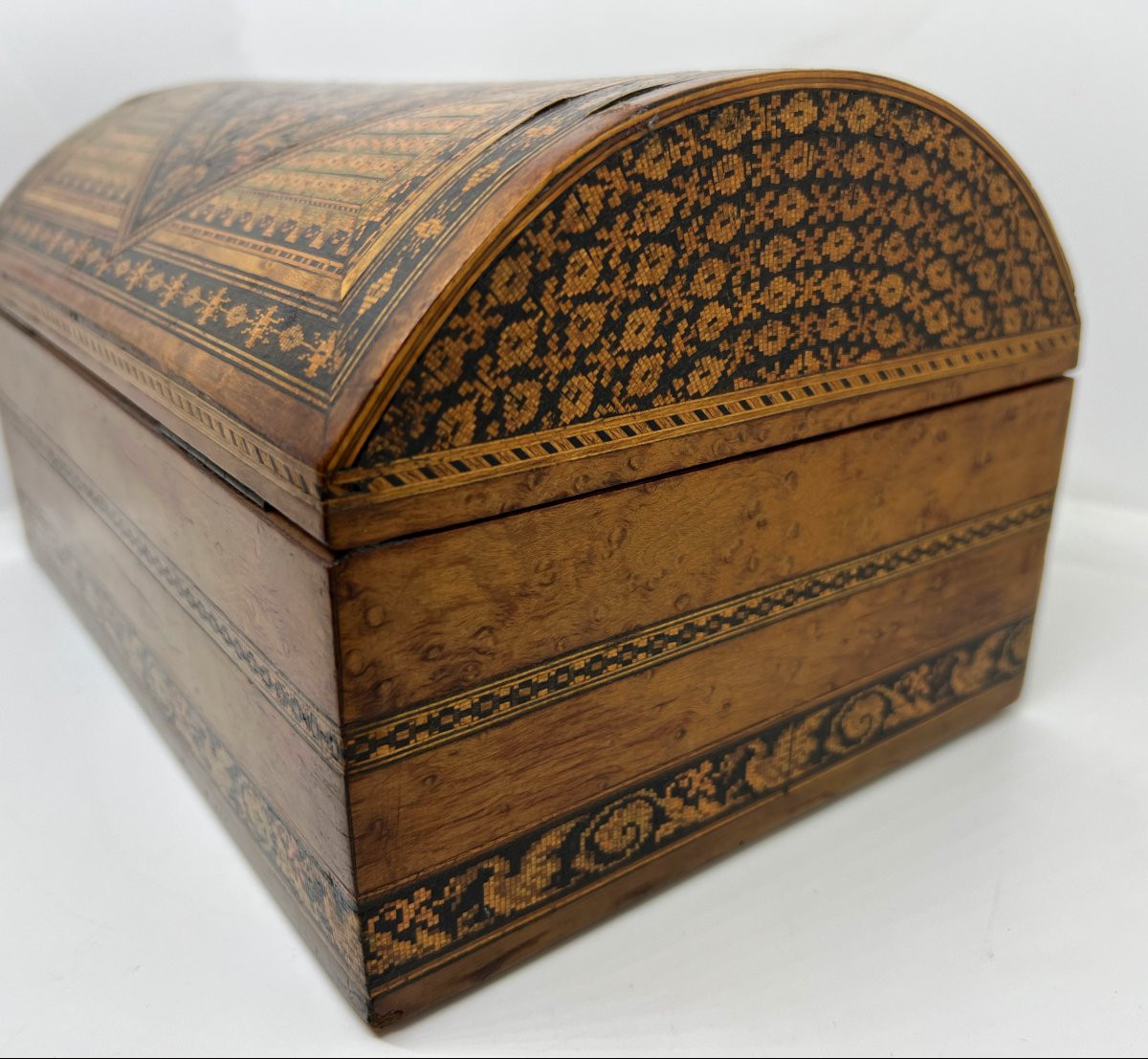 Scatola in legno intarsiato XIXs ec-photo-2