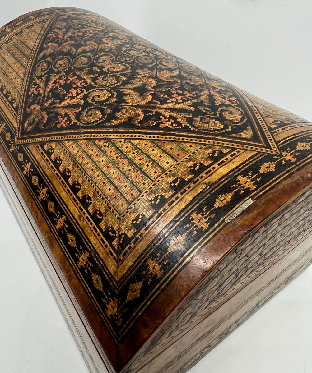 Scatola in legno intarsiato XIXs ec-photo-3