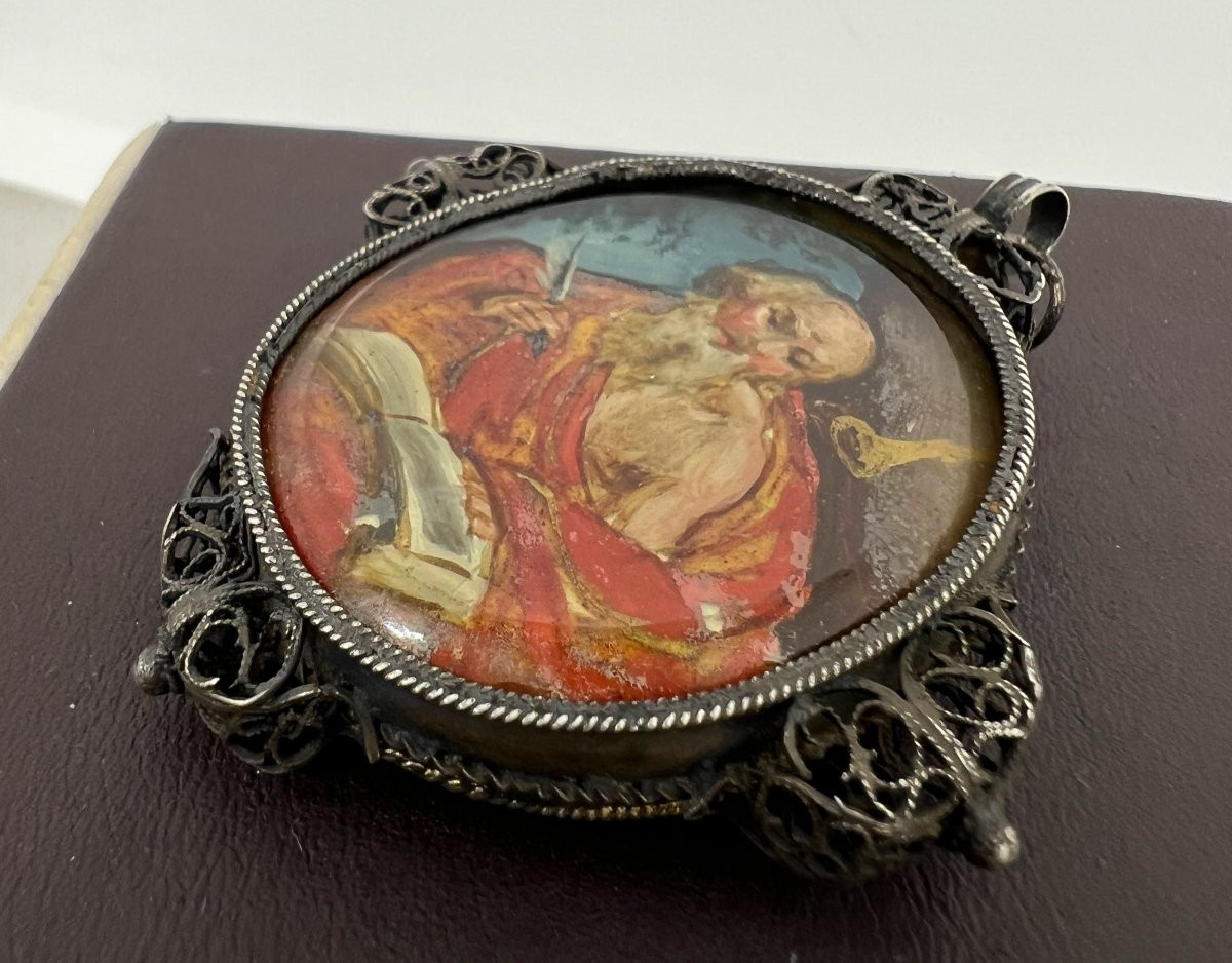 Ciondolo Reliquario XVIII sec.-photo-3