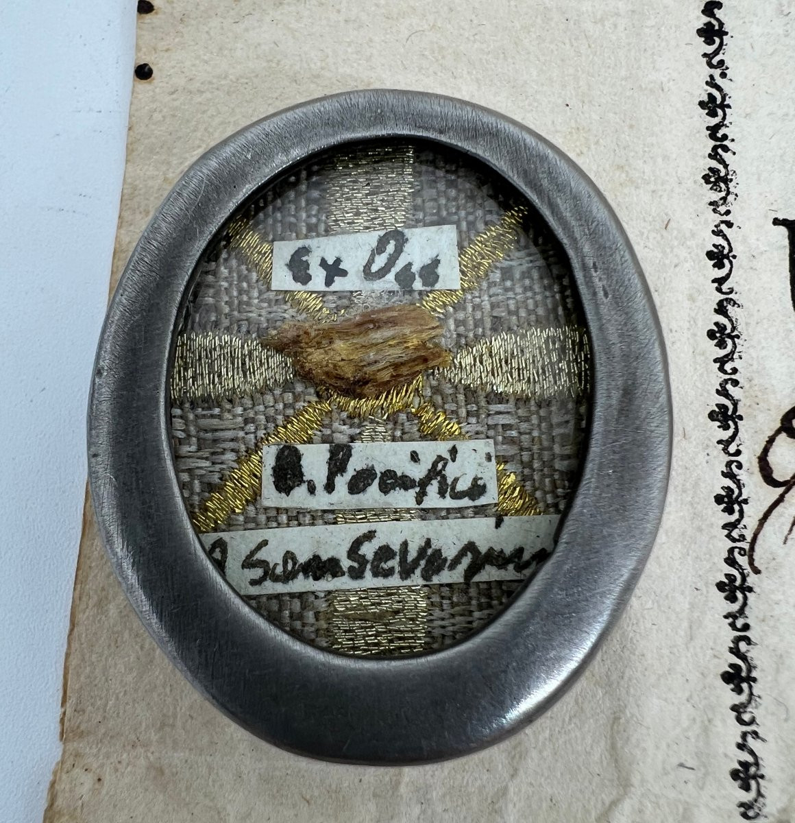 Reliquia di San Pacifico da SanSeverino italia fine del XIX sec. -photo-2