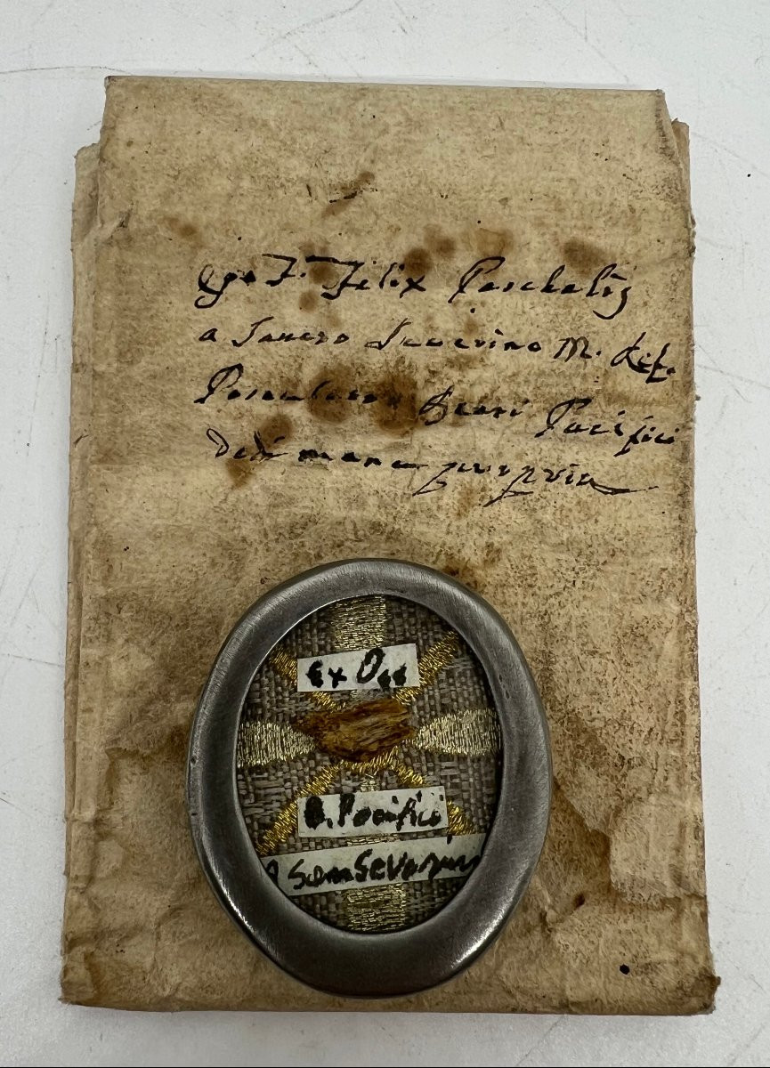 Reliquia di San Pacifico da SanSeverino italia fine del XIX sec. -photo-1