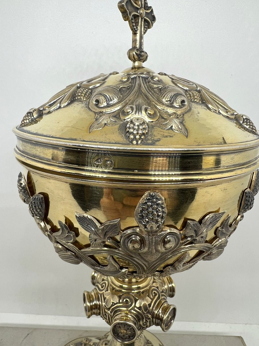 Francia fine del XIX sec argento dorato-photo-4
