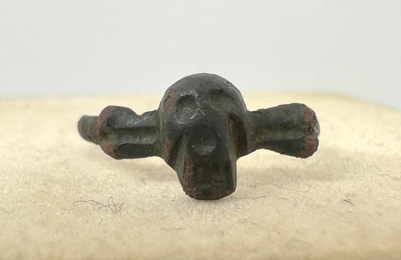 Anello Medioevale in bronzo XV sec.-photo-3