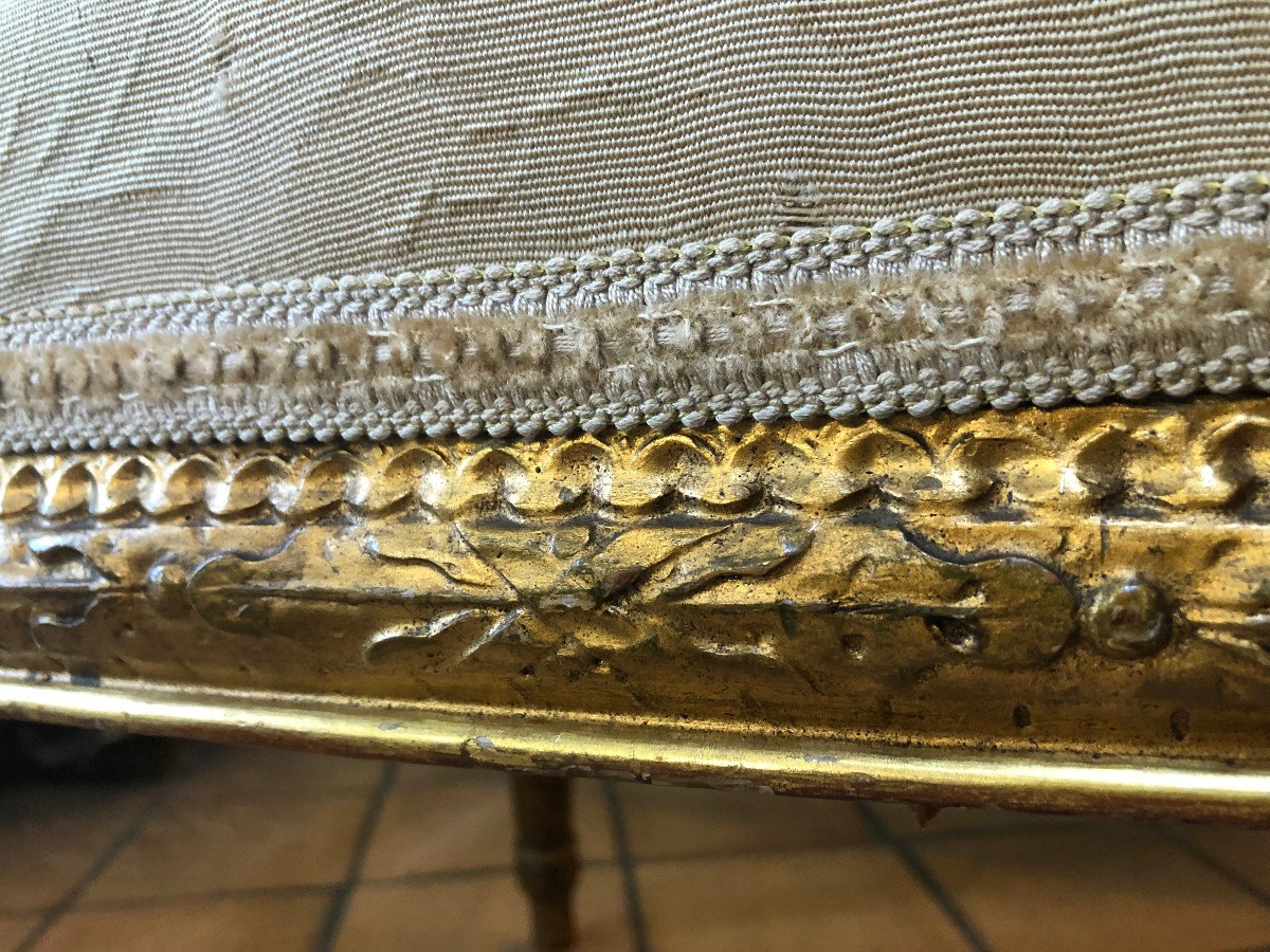 Canapè Avec Deux Fauteuils Louis XVI  France XIX Sec.-photo-3