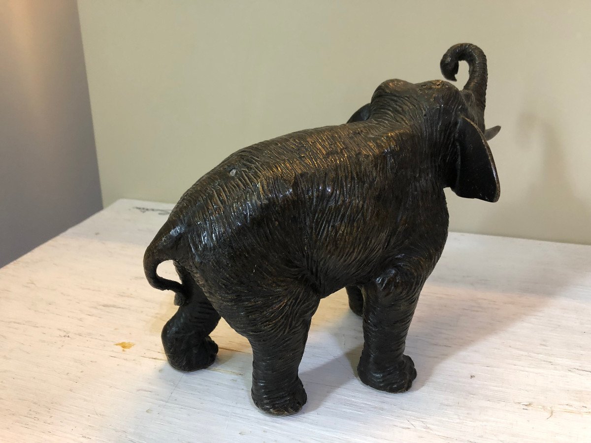 Elephant En Bronze Du XX Sec-photo-4