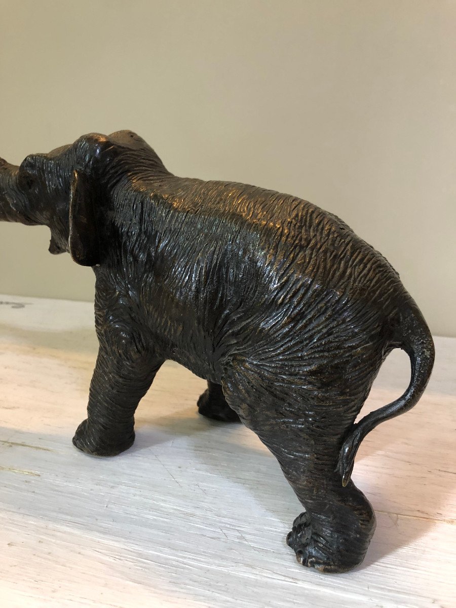 Elephant En Bronze Du XX Sec-photo-1