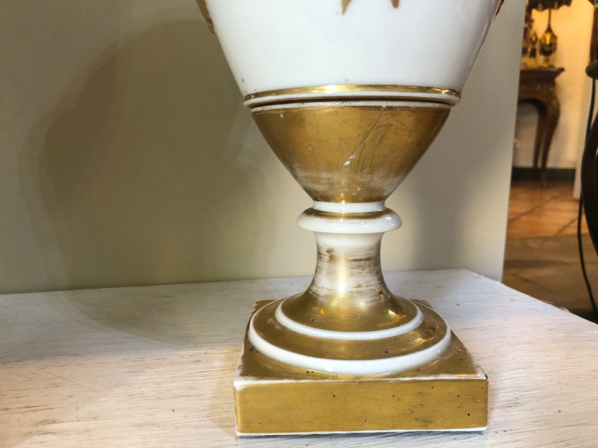 Paire De Vase En Porcelaine France Epoque Empire-photo-8