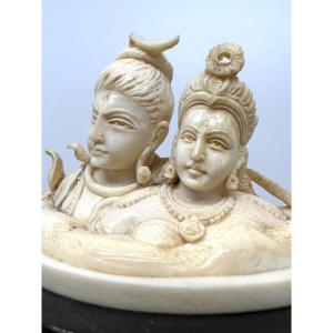 Shiva et Parvati Indie fin du XIX sec.