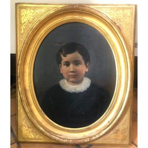 Protrait d'Enfant Du XIX Sec Italie