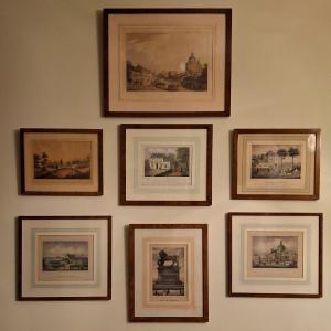 7 Engravings Of Waterloo From The 19th Century