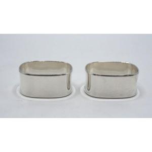 Pair Of Solid Silver Napkin Rings