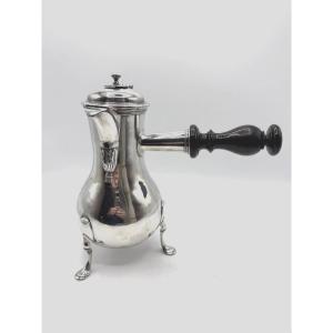 Solid Silver Tripod Chocolate Pot, Montpellier, 1731-1734