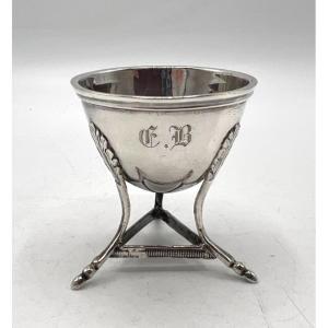 Solid Silver Tripod Egg Cup