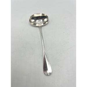 Solid Silver Sauce Spoon